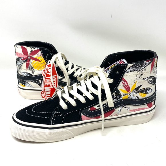 VANS Sk8-Hi 38 Decon S Tropic Palm Black Canvas Women's Size 8 VN0A4UWN2UD - Picture 6 of 8